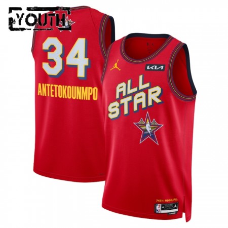 Dres All-Star 2025 Giannis Antetokounmpo Jordan Crvena Swingman - Dječji